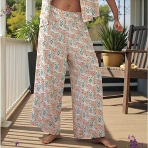 Print Fresh + Anthropologie Wildest Dreams Pajama Pant Womens 2X Cowboy Boot NEW